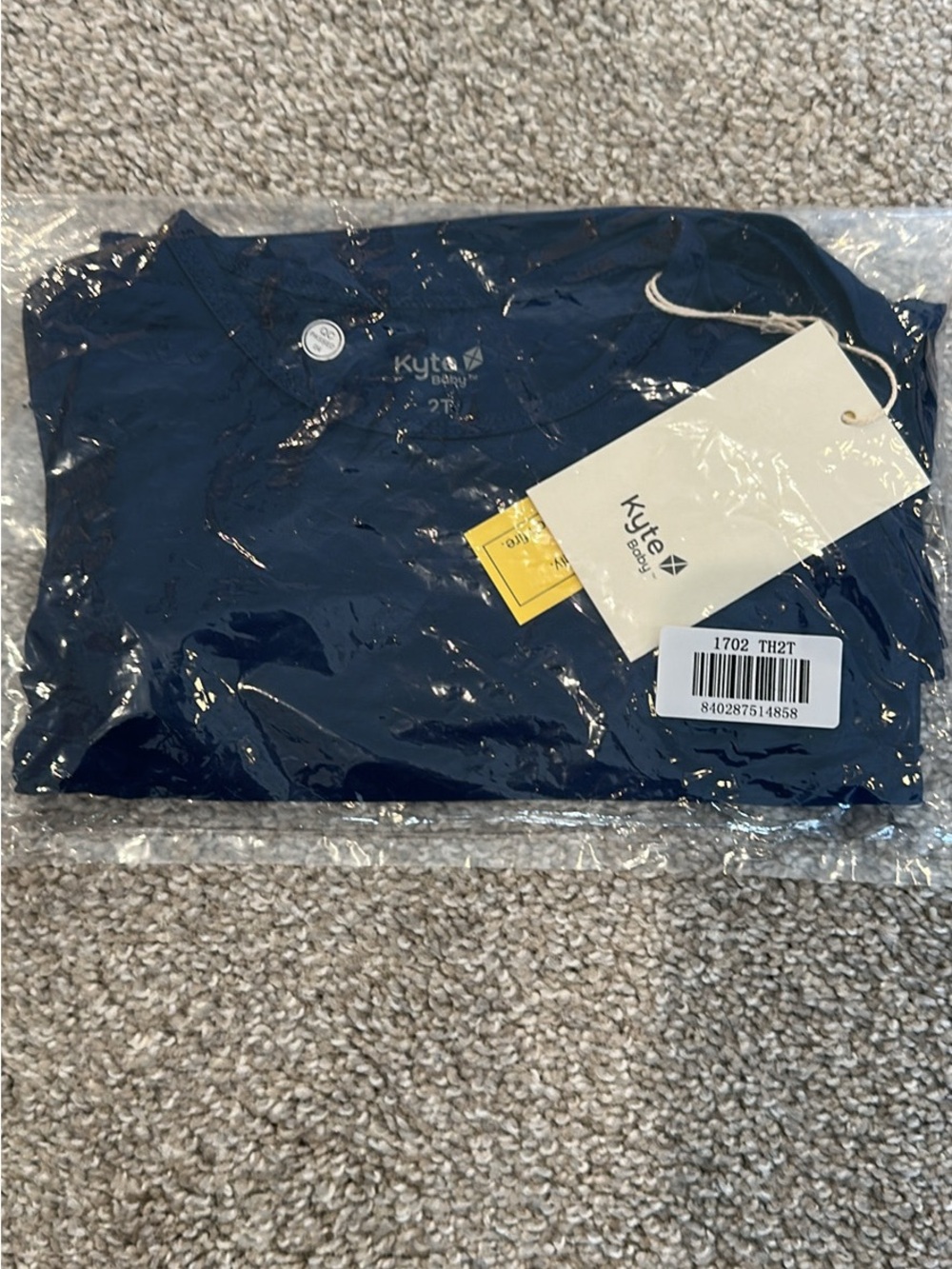 Kyte BABY Navy Two Piece Bamboo Pajama Long Sleeve Set - 2T